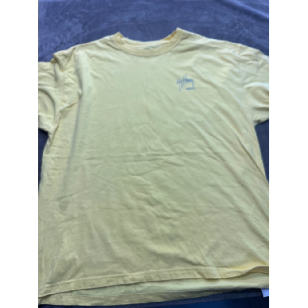 Guy Harvey Mens XL Yellow Tuna Fish Graphic‎ T-Shirt Hanes Beefy-T 2008 Vintage